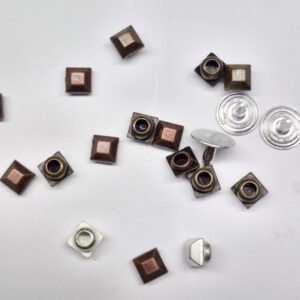 5  mm KARE  Elmas Logolu Zamak Rivet (Perçin) HP-102