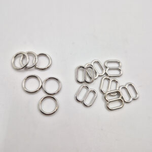 Sütyen Askı Ayar Tokası VE  Halkası  (  İç Ölçüsü 0,8  mm )