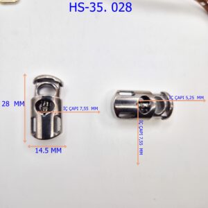 Tek Delikli  Metal Stoper 28 mm boyunda KOD: HS- 35.028