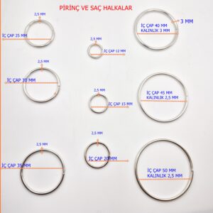 Pirinç Halka Tokalar(kesik )