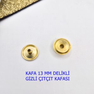 54-13 MM Delikli  Gizli Çıtçıt ( Delikli  ) takım 100 Adet